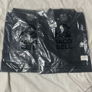Taco Bell Manager Button-Up Short Sleeve Black Shirt  | Mens XL
